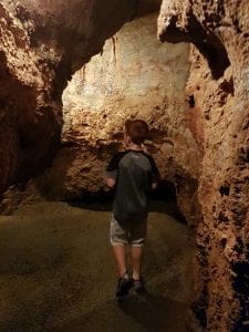 Kents Cavern Torquay child exploring