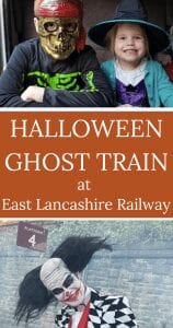 east lancashire railway halloween ghost train pin image