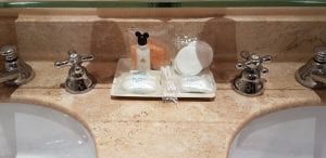 Disneyland Hotel Paris review bathroom toiletries