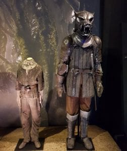 Game Of Thrones Exhibition Belfast the hound and arya