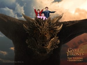 Game of thrones exhibition - dragon photo opp