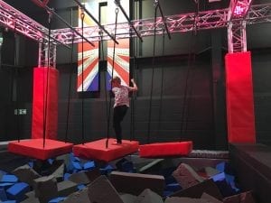 Ninja Warrior Wigan child on obstacles